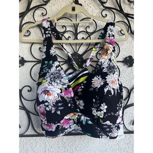 Torrid Reversible Tie Back Bikini Top - Size 4X- Multicolored